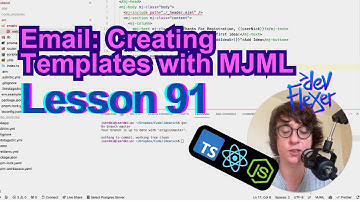 Lesson 91. Email: Creating Templates with MJML (TypeScript, Node.js, React)