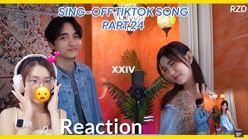 [Reaction🇹🇭] SING-OFF TikTok Song Part 24 | Reza darmawangsa vs Leona Zhen 🦁
