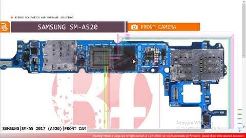 Samsung A5 2017 SM A520 FORNT CAMERA Error Notwarking Not Open Problem Hardware Solution
