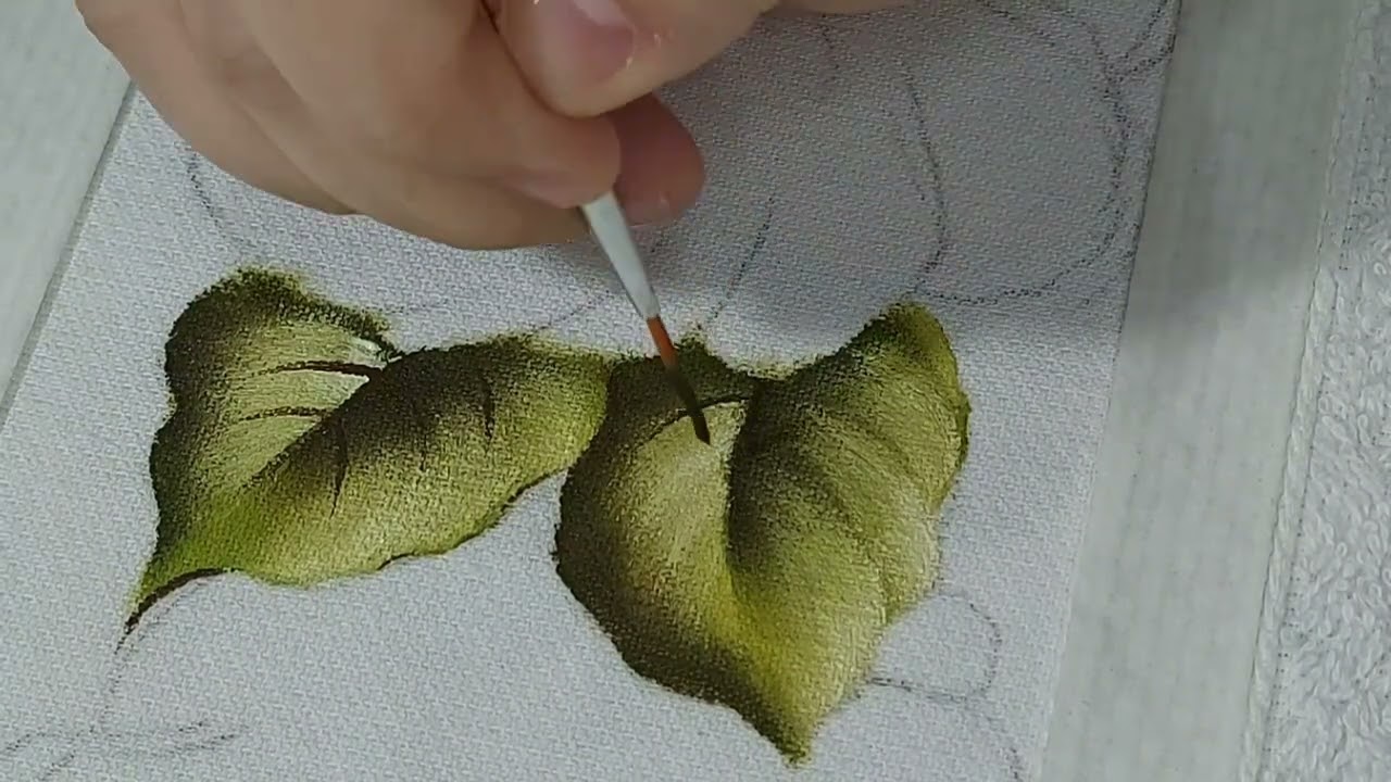 Aprenda a pintar folhas. Luciana Dalponte