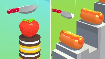 Slice It All Gameplay! Satisfying and Relaxing ASMR Slicing Video