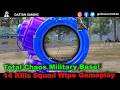 Total Chaos at Military Base! 14 Kills Squad Wipe Gameplay #1vs4cluth #shorts #pubgmobile