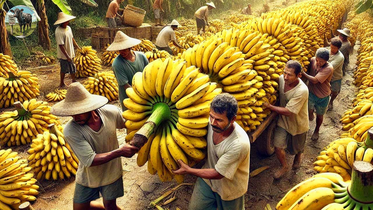 How Millions of Banana Harvested & Processed | Modern Banana Chips Factory 🍌