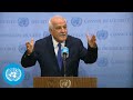 Palestine on Israel/Palestine Conflict - Security Council Media Stakeout (25 August 2022)