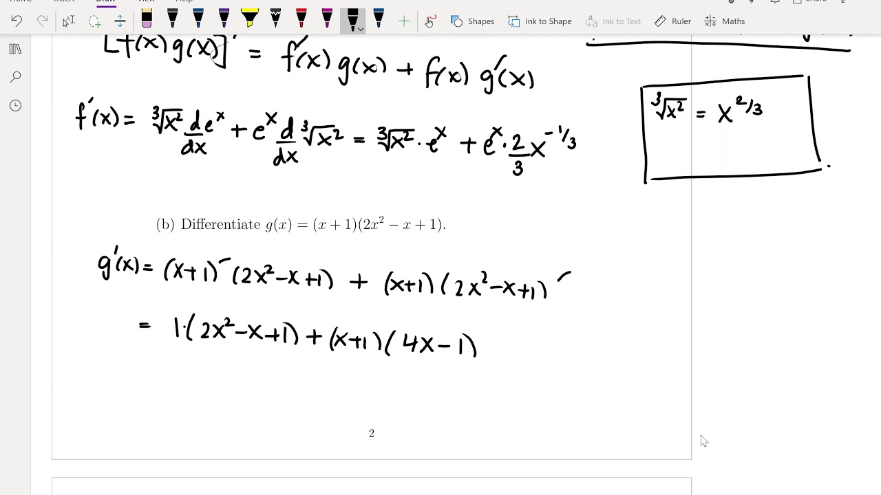 Product and Quotient Rule: Calculus I - YouTube
