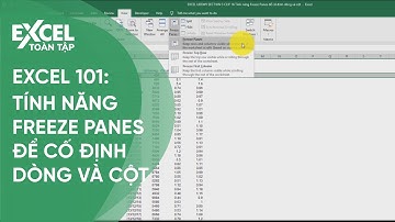 25. Hướng dẫn cố định dòng và cột (Freeze Panes) | Khóa học phần mềm văn phòng Excel