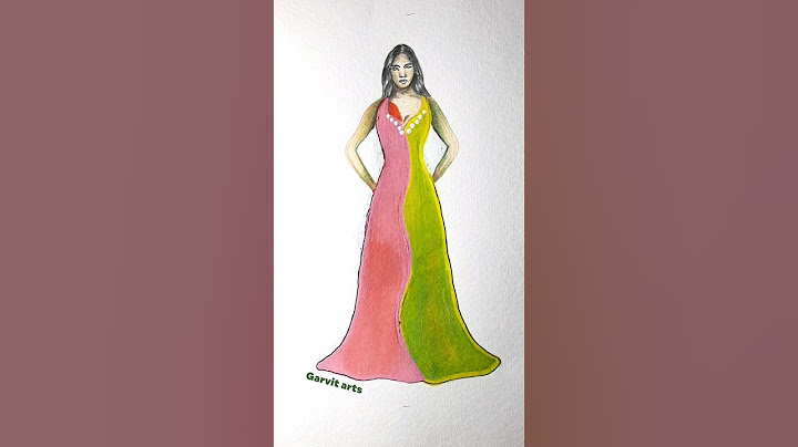 Let’s Paint a Dress with Acrylic Technique! 🎨✨💃 #fashion #art