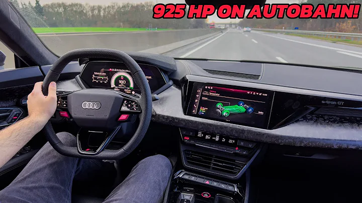 0-100 in 2.4! Audi RS e-Tron GT Performance on Autobahn! FASTER Than Supercars!?