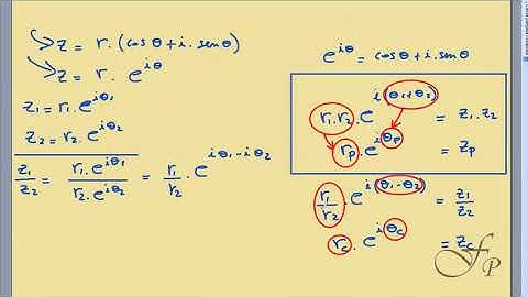 Números complejos en forma polar-exponencial: operaciones de producto, cociente y potencia.