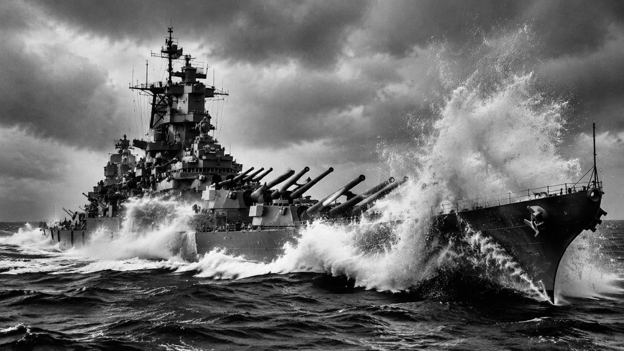 Fire!’ Iowa’s 16-Inch Shells Turned 7 Japanese Ships Into Wrecks ...