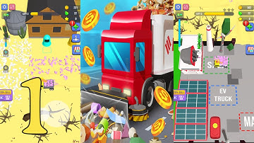 Garbage Truck City Tycoon Gameplay Mobile Game Walkthrough All Levels Android Ios #1