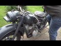 K750 Dnepr Ural M72 russian combination Russian combination motorcycle, first ride