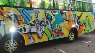 Kerala Tata407 coach van bodybuilding bushback seats minibus art painting class top Mahindra Eicher screenshot 2