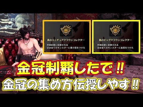 金冠コンプしたので金冠集めの情報お伝えします モンスターハンターワールド アイスボーン Mhw I Youtube