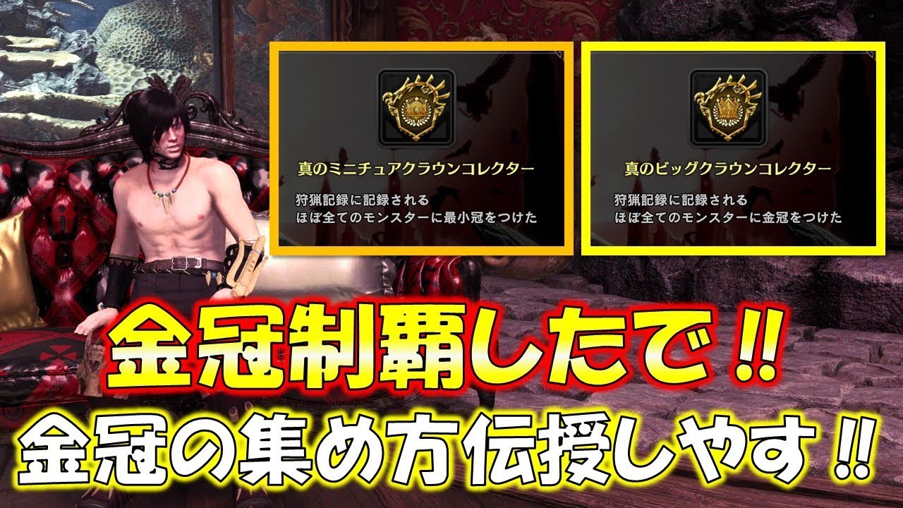 金冠コンプしたので金冠集めの情報お伝えします モンスターハンターワールド アイスボーン Mhw I Youtube