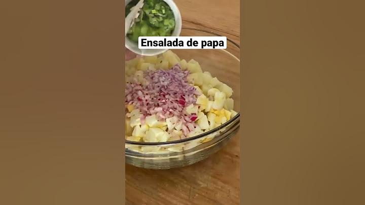 Ensalada de papa 🥔