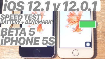 iOS 12.1 BETA 5 vs. iOS 12.0.1 SPEED Test + BATTERY + BENCHMARK! (iPHONE 5S) #iOS121 #iOS1201