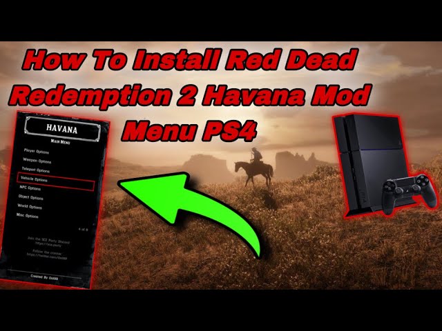 Running GTA-V, RDR2 Mod Menus & Developer Menus on the PS4 