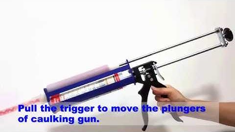 How to use manual caulking gun?