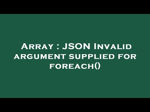 Array : JSON