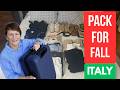 What I'm Packing for 3 Weeks in Italy Fall 2026 (Carry-on Only)