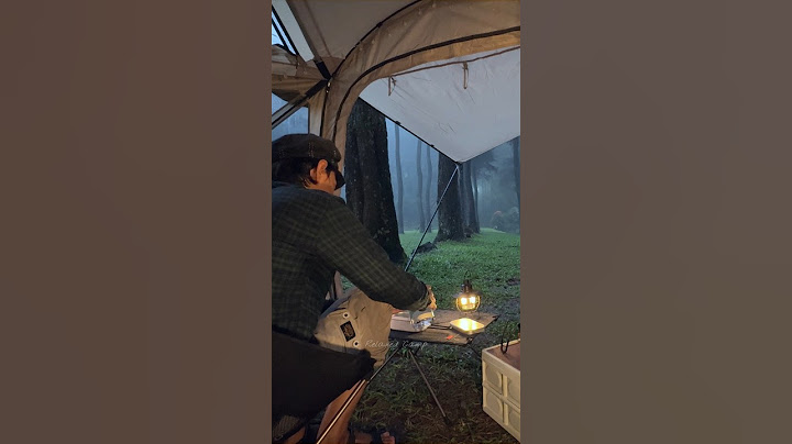 Very intense rain camping, cooking and rilex in tent with rain sounds #campinginheavyrain #shorts
