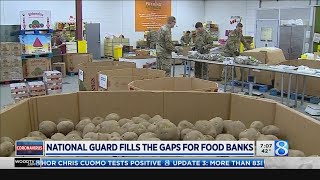National Guard helps fill gaps at food banks