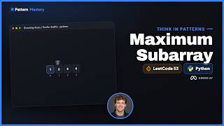 Maximum Subarray - LeetCode 53 | Running Scan / Prefix-Suffix (Python)