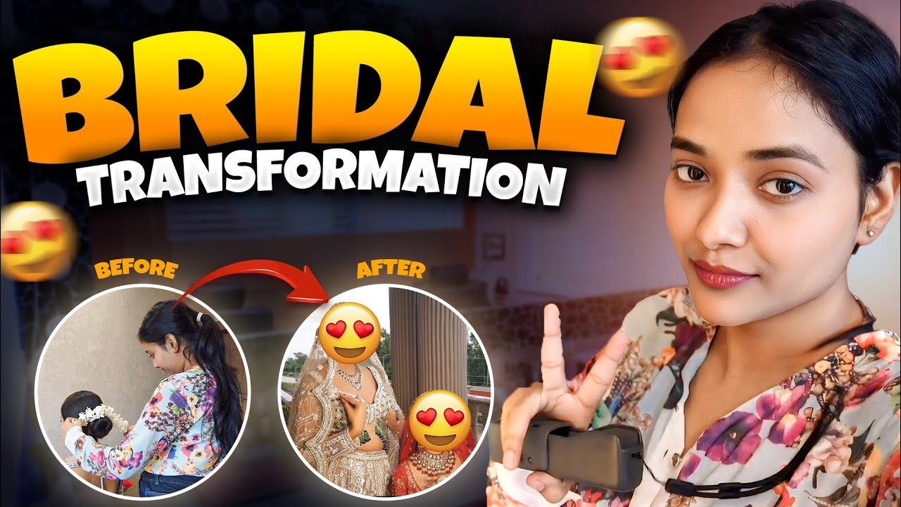 Bridal makeup photoshoot with unexpected things 😱😱😱