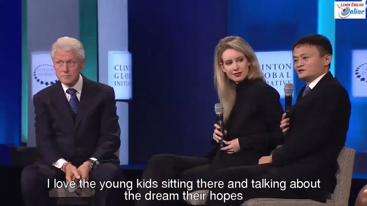 ⁣Learn English with President Clinton and Billionaire Jack Ma Talk Show - English Subtitles