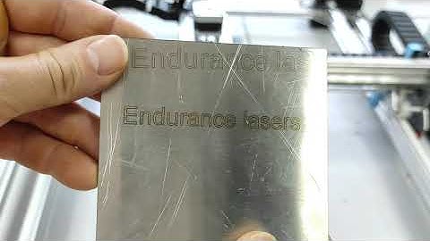 A presentation of a custom CNC frame with a 15 watt "Duos" laser. Engraving on granite, titanium.