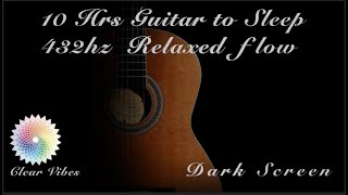 🌘 Acoustic guitar. Universal 432hz frequency, dark screen screenshot 4