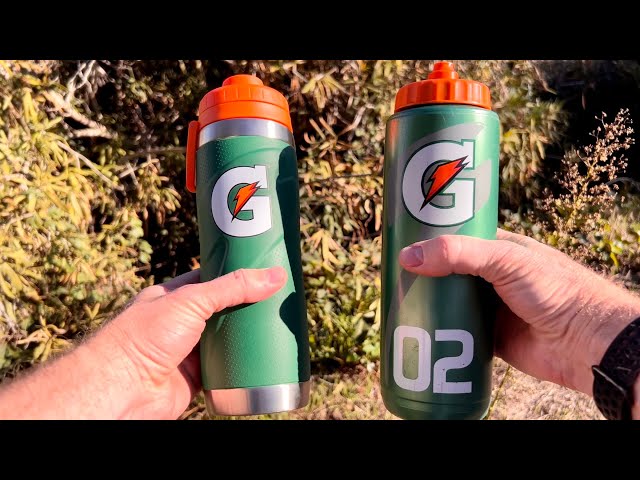 Gatorade 30oz Insulated Squeeze Water Bottle - Gray 30 oz