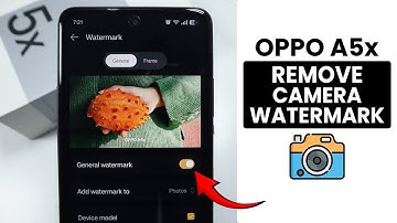 How to Remove Camera Watermark in Oppo A5x - Camera Setting