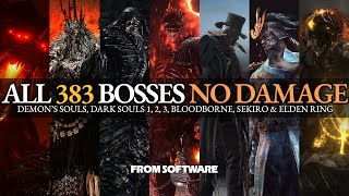 All 383 Boss Fights (No Damage) - Demon's Souls, Dark Souls 1, 2, 3, Bloodborne, Sekiro & Elden Ring