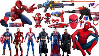 Spider Man action doll | Marvel popular toy collection | Marvel toy gun collection unboxing,lron man