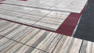 Honed Silver Travertine Marble Tiles Layout