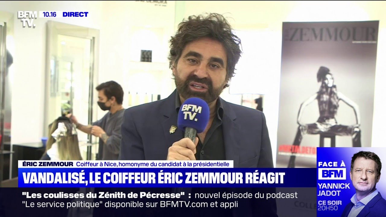 "On n'a aucun lien de parenté": la colère du coiffeur Éric Zemmour à