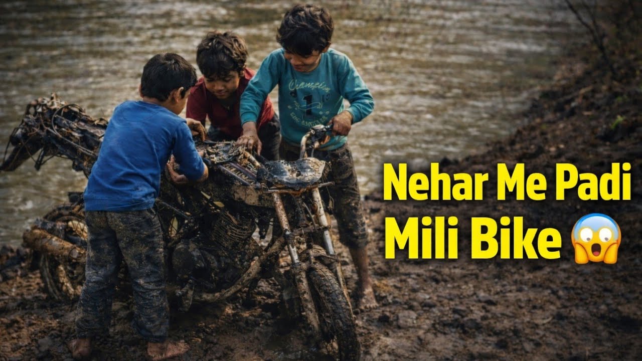 Khaali nehar me se nikli bike / vlog 006 #vlogs 