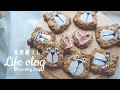 【北欧暮らし】くまさんのオートミール クッキー｜小鳥｜砂時計｜居心地のいい時間