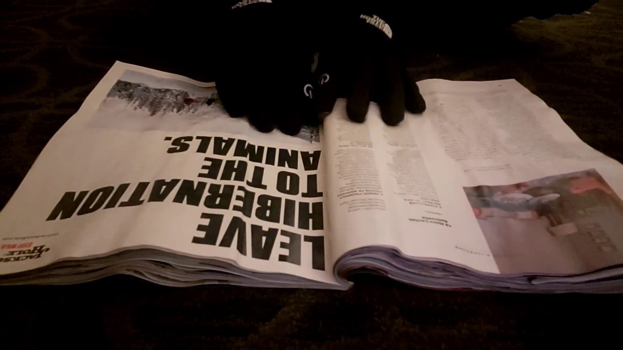 ASMR/Page Turning - Crinkly Water Damaged Magazines - 3/11/2020 (No Talking)