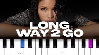 Cassie - Long Way 2 Go  (piano tutorial)