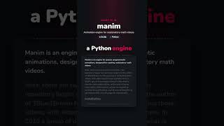 manim: make math videos dance with Python