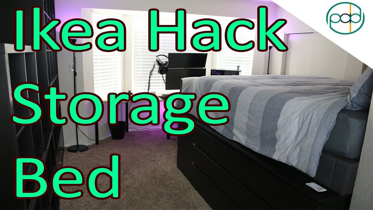 Diy Ikea Hack Super Storage Bed Youtube,French Country Bathroom Wall Decor