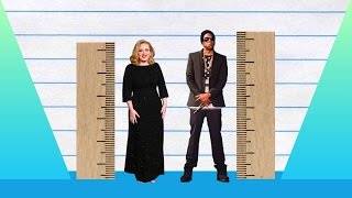 How Much Taller? - Adele vs Jay Z!