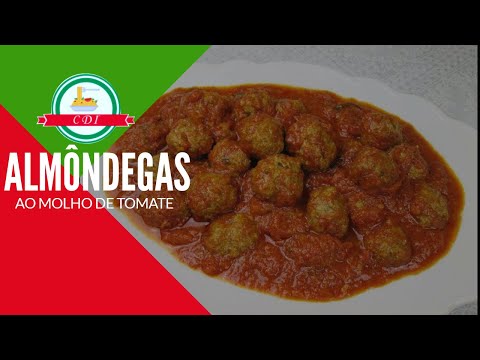 Almôndegas ao molho de Tomate - Culinária direto da Itália