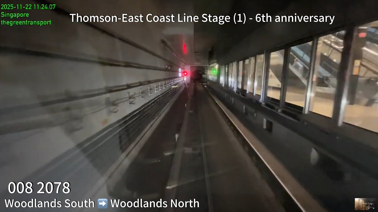 ⁴ᴷ⁶⁰ [SMRT] TEL stage (1) 6th anniversary ~ CT251 [2078] TE3 Woodlands South ➡️ TE1 Woodlands North