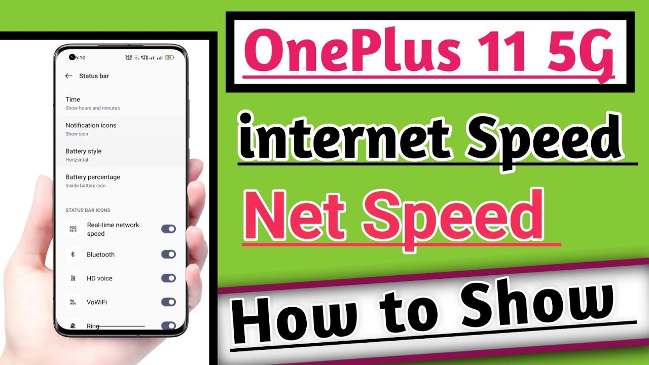 OnePlus 11 5G How to Show internet Speed Net Speed | Net Speed Kaise Show kare useful trick