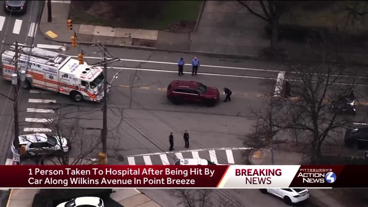 Pedestrian taken to hospital after being hit by car along Wilkins ...