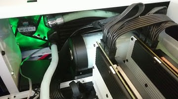 Air bubbles flowing out of liquid cooling system